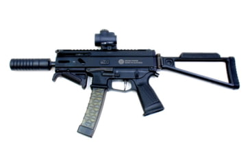 Image of A3 Industries Triangle Folding Complete Buttstock, Gen 2, Picatinny Mount, 6061 T6 Aluminum, Black, TS-PIC-A