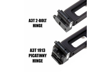 Image of A3 Industries UMP/ MP5 Right/Left Folding Style Buttstock,Standard A3T 2-bolt Hinge, Black, UMPS-2B