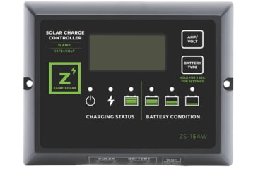 Image of Zamp Solar 15 Amp 5-Stage PWN Charge Controller, Black, One Size, ZS-15AW