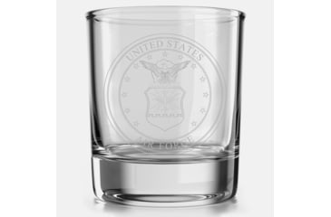 Image of Old Southern Brass U.S. Air Force Seal Whiskey Glass - 10 ounce E143FCAA, OSB-WG-AFSEAL