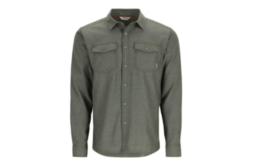 Image of Simms Fishing Products Shoal Flannel Shirts - Mens, Midnight, S, 13844-403-20