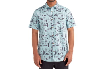 Image of Body Glove Outrigger Button-Up Shirt - Blue 060BAACE, L, Blue, KVA8970-BLU-L