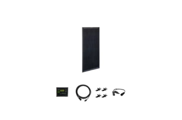 Image of Zamp Solar Forest River 100 Watt Solar Prep Complete Kit, Gopower Roof Cap, Black, One Size, ZSK1016