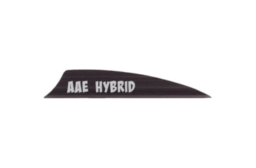 Image of AAE Hybrid 2.0 Shield Cut Vanes, Black, 50 Pack, HY20BK50