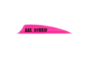 Image of AAE Hybrid 2.0 Shield Cut Vanes, Hot Pink, 50 Pack, HY20HP50