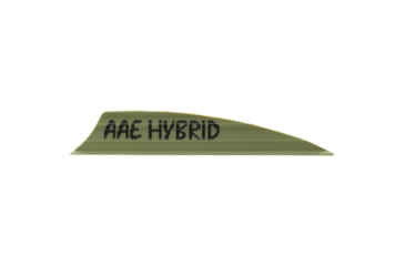 Image of AAE Hybrid 2.0 Shield Cut Vanes, Od Green, 50 Pack, HY20ODG50