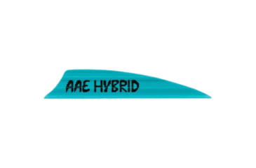 Image of AAE Hybrid 2.0 Shield Cut Vanes, Teal, 50 Pack, HY20TL50