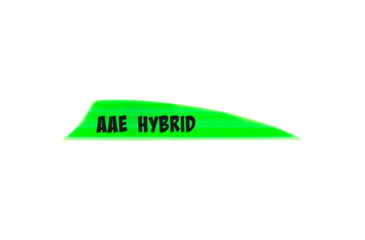 Image of AAE Hybrid 2.0 Shield Cut Vanes, Bright Green, 50 Pack, HY20BG50