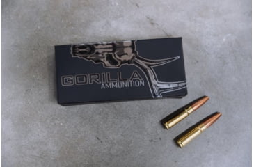 Image of Gorilla Ammunition .300 AAC Blackout 196 Grain Punisher Series Brass Cased Rifle Ammo, 20 Rounds, Copper, 20 Rounds, gpf-132425