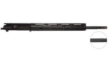 Image of Aagil Arms Complete AR-15 .223 Wylde Upper Assembly 20in Stainless Steel w/ Straight fluting Full Length 1-7 Twist w/ 15inMLOK, Nitrate Anodized, Black, Medium, AA-C20SNV2223F7K15