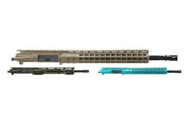 Image of Aagil Arms Complete AR-15 5.56 NATO Upper Assembly 16in Barrel Length Carbine w/ 15in Clamp on Key Mod, Flat Dark Earth, Olive Drab Green, Robin Egg Blue