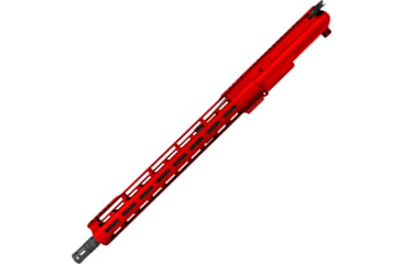 Image of ABC RIFLE COMPANY AR-15 .223 5.56 Complete Build 16in Barrel 15in Lightweight Hybrid M-LOK Handguard Upper Receiver, 1-10 Twist, 1/2x28, A2 Style Muzzle Brake, Nitride, Red, UA15-TCML15-RD