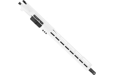 Image of ABC RIFLE COMPANY AR-15 .223 5.56 Complete Build 16in Barrel 15in Lightweight Hybrid M-LOK Handguard Upper Receiver, 1-10 Twist, 1/2x28, A2 Style Muzzle Brake, Nitride, White, UA15-TCML15-STW