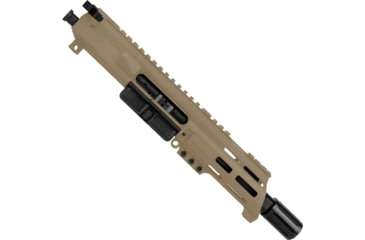 Image of ABC RIFLE COMPANY AR-15 .223 Remington/5.56x45mm NATO Micro Pistol 5in Barrel Custom 5in Top Cut Custom M-LOK Handguard Complete Upper Receiver w/BCG And Charging Handle, Flat Dark Earth, UA15B-BR5-TCML5-FDE