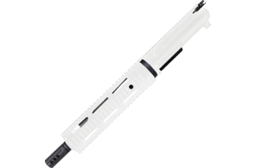 Image of ABC RIFLE COMPANY AR-15 .223 Remington/5.56x45mm NATO Pistol 10in Quadrail Handguard Complete Upper Receiver w/BCG And Charging Handle, White, UA15-BR10-QR10-STW
