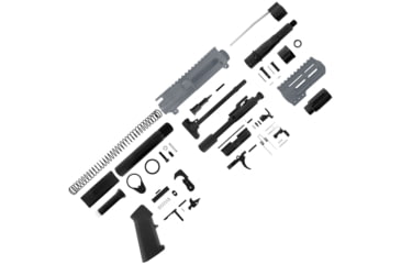 Image of ABC RIFLE COMPANY AR-15 .300 AAC Blackout Micro Pistol Build 5in Barrel 4in M-LOK Handguard Upper Receiver, Sniper Grey, ARPK300-ML4-SG