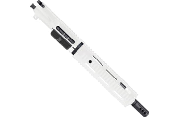 Image of ABC RIFLE COMPANY AR-15 .300 AAC Blackout Pistol 10in Quadrail Handguard Complete Upper Receiver w/BCG And Charging Handle, White, UA300-BR10-QR10-STW