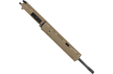 Image of ABC RIFLE COMPANY AR-15 5.56x45mm NATO 16in Barrel 12in Quad Rail Upper Receiver, 1-8 Twist, 1/2x28, A2 Style Muzzle Brake, Nitride, Cerakote Flat Dark Earth, UPPER15-QR12-CFDE