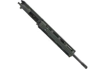 Image of ABC RIFLE COMPANY AR-15 5.56x45mm NATO 16in Barrel 12in Quad Rail Upper Receiver, 1-8 Twist, 1/2x28, A2 Style Muzzle Brake, Nitride, Cerakote Olive Drab Green, UPPER15-QR12-COD