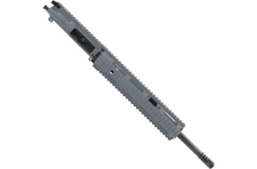 Image of ABC RIFLE COMPANY AR-15 5.56x45mm NATO 16in Barrel 12in Quad Rail Upper Receiver, 1-8 Twist, 1/2x28, A2 Style Muzzle Brake, Nitride, Cerakote Sniper Grey, UPPER15-QR12-CSG