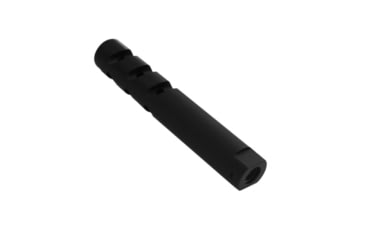 Image of ABC RIFLE COMPANY AR-15 6in Custom Ported Barrel Extender Muzzle Brake, 1/2x28, Matte, Black, MB15-3CUT