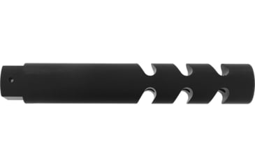 Image of ABC RIFLE COMPANY AR-15 6in Custom Ported Barrel Extender Muzzle Brake, 1/2x28, Matte, Black, MB15-3CUT