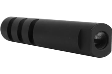 Image of ABC RIFLE COMPANY AR-15 6in Custom Ported Barrel Extender Muzzle Brake, 1/2x28, Matte, Black, MB15-3CUT