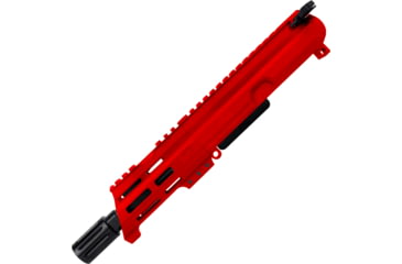Image of ABC RIFLE COMPANY AR-15 7.62x39mm 5in Barrel Custom 5in Top Cut Custom M-LOK Handguard Complete Micro Pistol Upper Receiver w/BCG And Charging Handle, Red, UA762B-BR5-TCML5-RD