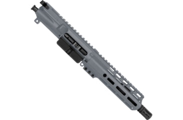 Image of ABC RIFLE COMPANY AR-15 7.62x39mm M-LOK Handguard Complete Pistol Upper Receiver w/BCG And Charging Handle, 1-10 Twist, 5/8x24, A2 Style Muzzle Brake, Nitride, Sniper Grey, UA762-BR7.5-ML7D-SG