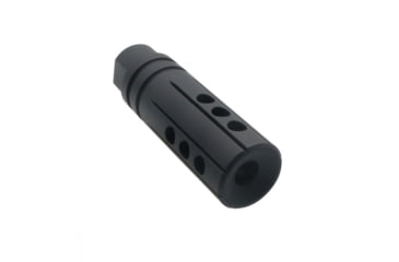 Image of ABC RIFLE COMPANY AR-15 Ported Linear Compensator 3in Aluminum Muzzle Brake, .223 Remington/5.56x45mm NATO, 1/2x28, Anodized, Black, MB15-FSP