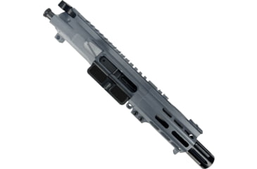 Image of ABC RIFLE COMPANY AR .40 S&amp;W Billet Pistol 4in Barrel Custom M-LOK Handguard Complete Upper Receiver w/BCG And Charging Handle, Tungsten, UA40B-MLHSTP4-TNG
