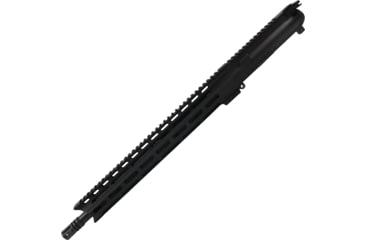 Image of ABC RIFLE COMPANY AR 9mm Luger 16in Nitride Barrel Upper Receiver w/Custom 15in M-LOK And Charging Handle, 1-10 Twist, A2 Style Muzzle Brake, Nitride, Black, UA9-ML15-BR16