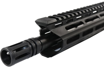 Image of ABC RIFLE COMPANY AR 9mm Luger 16in Nitride Barrel Upper Receiver w/Custom 15in M-LOK And Charging Handle, 1-10 Twist, A2 Style Muzzle Brake, Nitride, Black, UA9-ML15-BR16