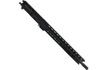 Image of ABC RIFLE COMPANY AR 9mm Luger 16in Nitride Barrel Upper Receiver w/Custom 15in M-LOK And Charging Handle, 1-10 Twist, A2 Style Muzzle Brake, Nitride, Black, UA9-ML15-BR16