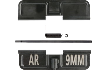 Image of ABC RIFLE COMPANY AR Engraved Ejection Port Dust Cover Assembly, 9mm Luger, Black, EPC15-9MM