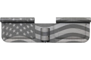 Image of ABC RIFLE COMPANY AR15 USA Flag Engraved Ejection Port Cover Assembly, Black, EPC15-F
