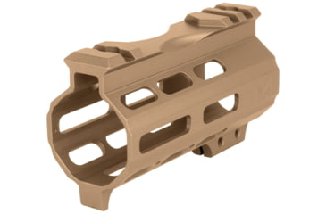 Image of ABC RIFLE COMPANY Super Slim Free Float AR-15 M-LOK Handguard w/Handstop, 4in, Flat Dark Earth, HG15-CM-ML4HSTP-FDE