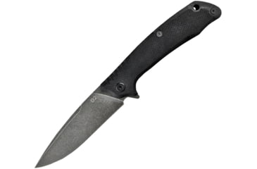 Image of ABKT Tac Predator Linerlock Folding Knife, 4.75in Closed, 3.75in Black Stonewash D2 Tool Steel Drop Point, Black G10 Handle, Pocket Clip, AB026B