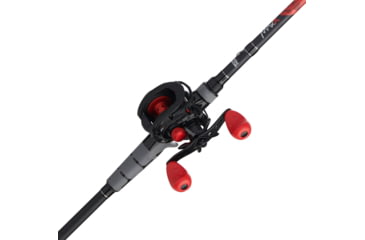 Image of Abu Garcia Max X Black Baitcast Combo, 6.4/1, Right, LP, 7ft. Rod Length, Medium Heavy Power, 1 Piece Rod, MAXX/701MH-BLK