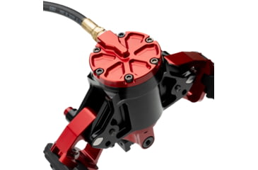 Image of ACCU-TAC Hyba-500 Hydro Bipod, Arca Spec Qr, Cants, Remote Vert Adjust, Black/Red, Large, HYBA-0500