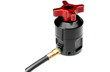 Image of ACCU-TAC Hyba-500 Hydro Bipod, Arca Spec Qr, Cants, Remote Vert Adjust, Black/Red, Large, HYBA-0500