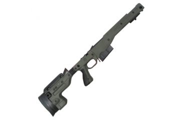 Image of Accuracy International REM 700 LONG ACTION  .338 Lapua Magnum CIP length (Pistol Grip - Flush Cup), Green 26703GR