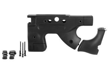 Image of Accuracy International THUMBHOLE GRIP UPGRADE KIT, FIXED, thumbhole backstrap, and rear end mouldings plus screws to fit NEW style stocksides only, Black, 26722BL