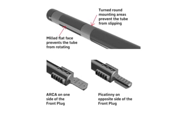 Image of Accuracy Solutions Gen 4 .50 Cal Arca/Picatinny Single Tube Rifle Stabilizer