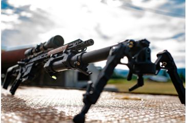 Image of Accuracy Solutions BipodeXt TAC II ARCA Rail Single Mount, Black, BipodeXt TAC II ARCA Rail SM