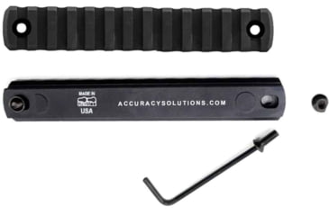 Image of Accuracy Solutions Picatinny Rail 13-Slot KeyMod, Black, Picatinny Rail KeyMod