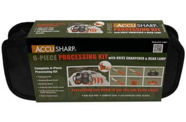 Image of Accusharp 6-piece Processing Kit W/sharpener &amp; Headlamp