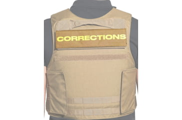 Image of Ace Link Armor Corrections Patch, Yellow On Coyote, B-TG-ID-COR-YL-CBR