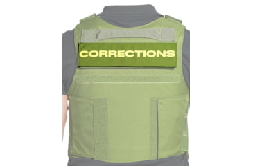 Image of Ace Link Armor Corrections Patch, Yellow On Green, B-TG-ID-COR-YL-GRN