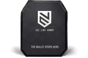 Image of Ace Link Armor Dual Protection Bullet And Stab Proof Insert Plate, Black, 10x12in, A-SAP-3AS1-1012